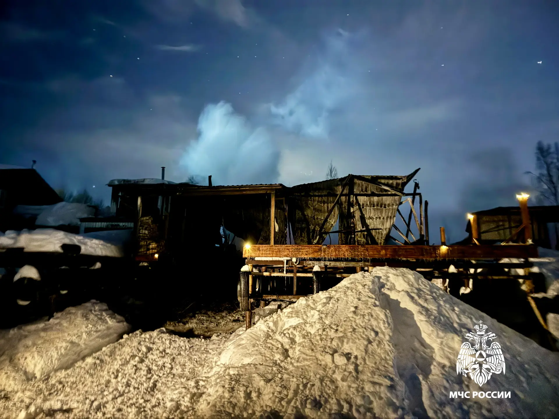 Лодочная пристань снова горела в Тверской области Фото: ГУ МЧС по Тверской области
