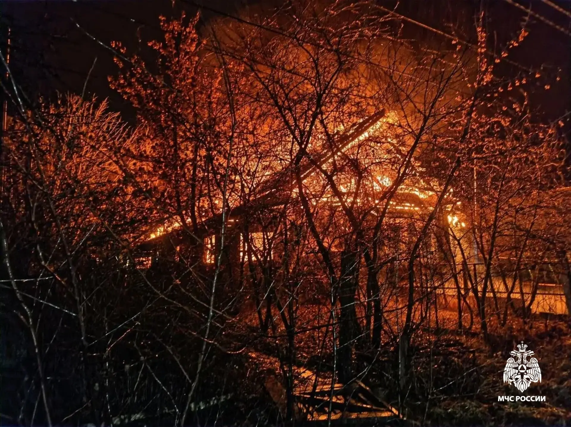 Женщина погибла на пожаре в Твери  Фото: ГУ МЧС по Тверской области