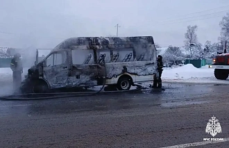Под Тверью сгорела маршрутка - новости Афанасий
